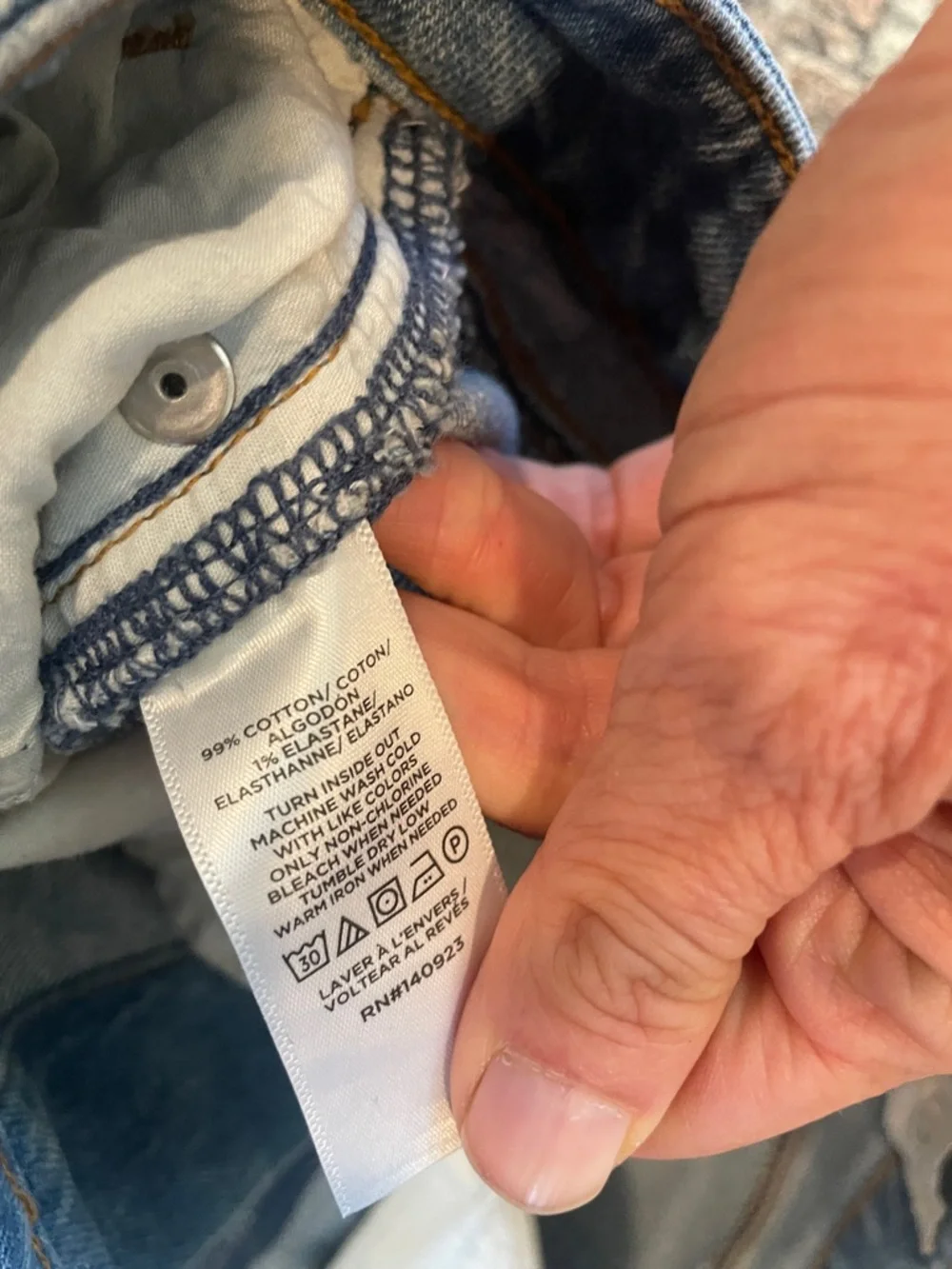 LOFT Denim Midi Skirt Size 2 Blue High Rise Straight Jean Skirt Classic Mini - Picture 3 of 4